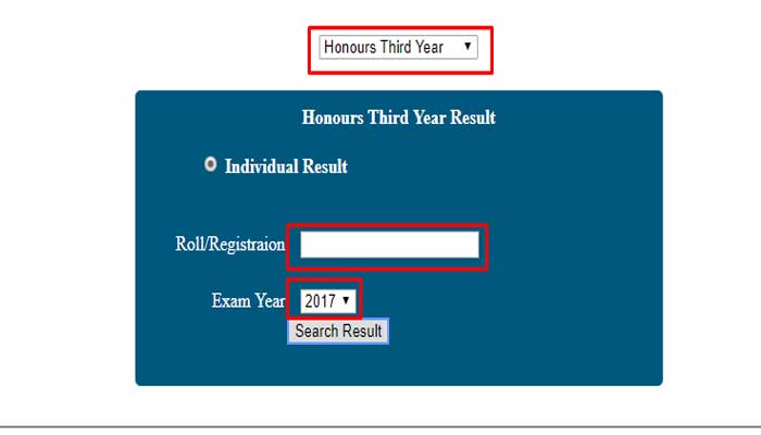 National University Honours 3rd Year Result 2023