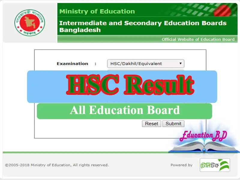HSC Result 2020 All Education Board Bangladesh