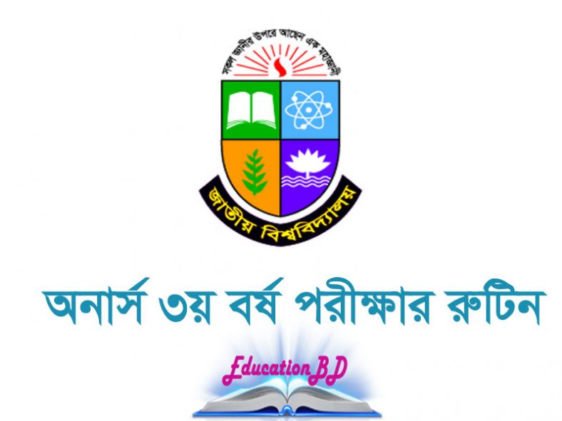 Honours 3rd year routine 2025(প্রকাশিত) | Session(2020-21)