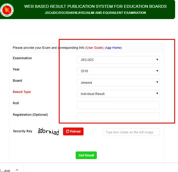 JSC Result 2019 Jessore Board