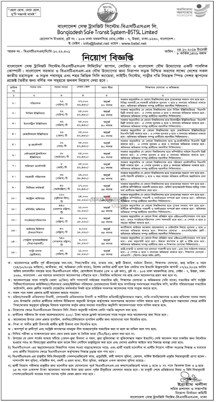 BSTSL Job Circular 2021