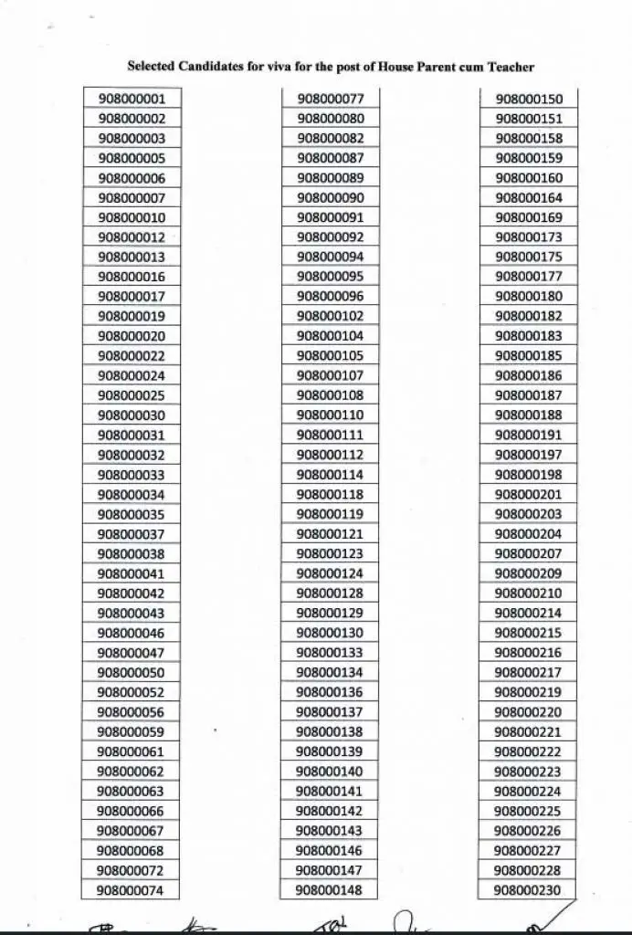 DSS House Parent Teacher Result 2020