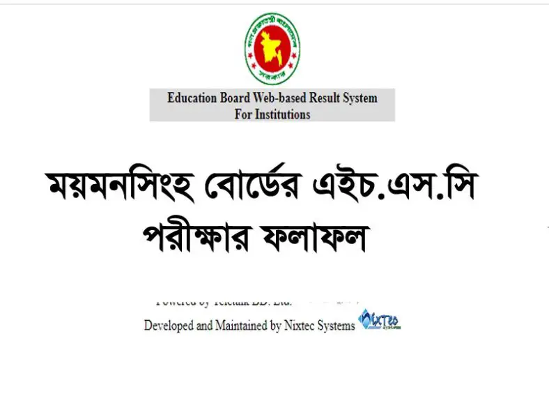 HSC Result 2022 Mymensingh Board [ময়মনসিংহ এর সম্পূর্ণ মার্কশিট]