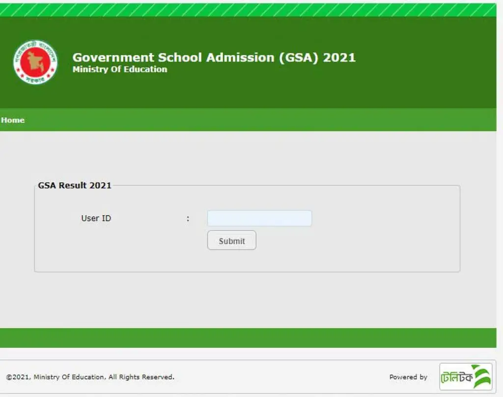 Govt School Admission Result 2021 Lottery