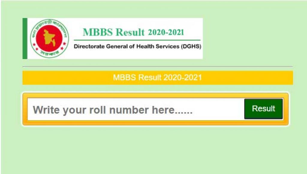 Medical Admission Result 2021