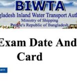BIWTA Exam Date 2022