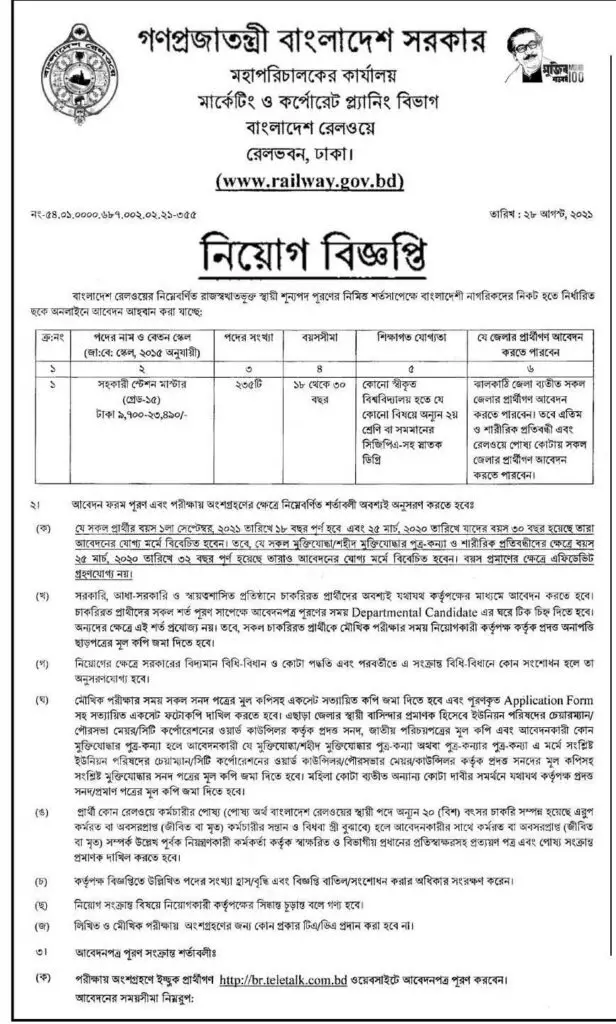 BR Job Circular 2022