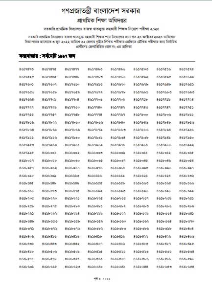 Primary 3rd Phase Exam Result 2022