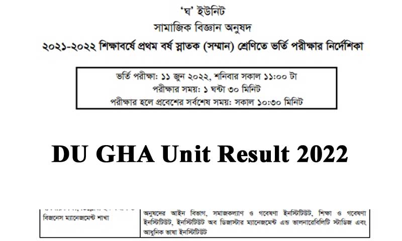 DU D Unit Result 2022