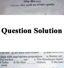 DAE Question Solution 2022