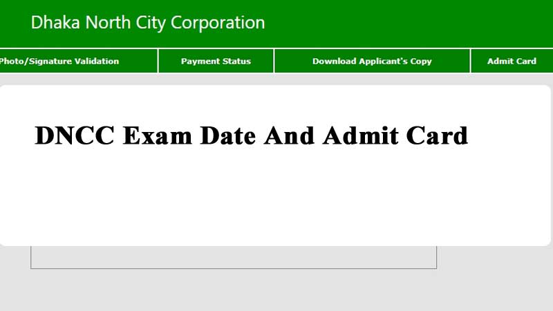 DNCC Exam Date 2022