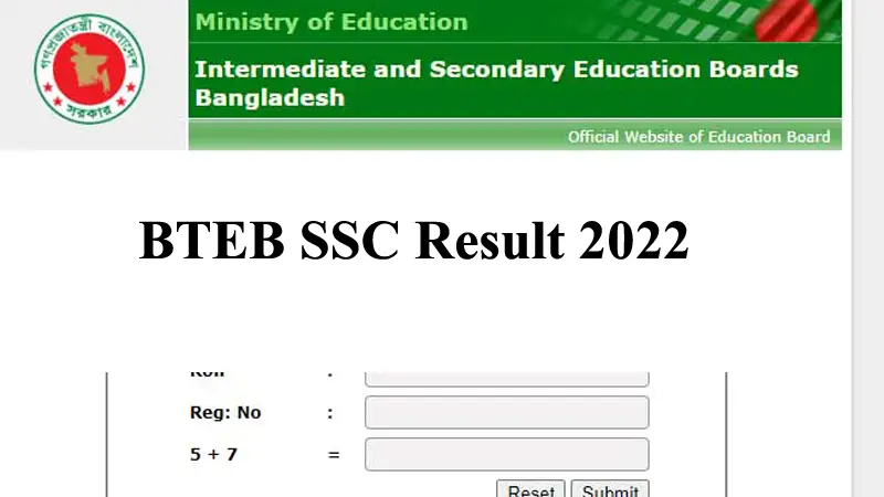 BTEB SSC Result 2022
