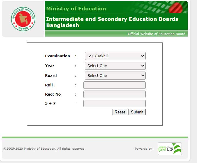 SSC Result 2022 Dhaka Board