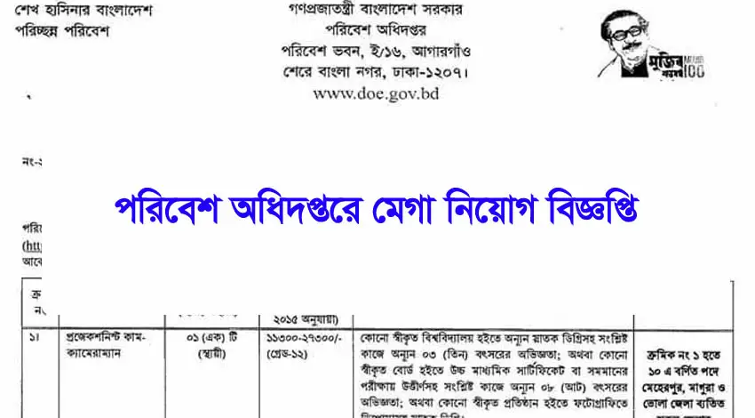 DOE Job Circular 2022