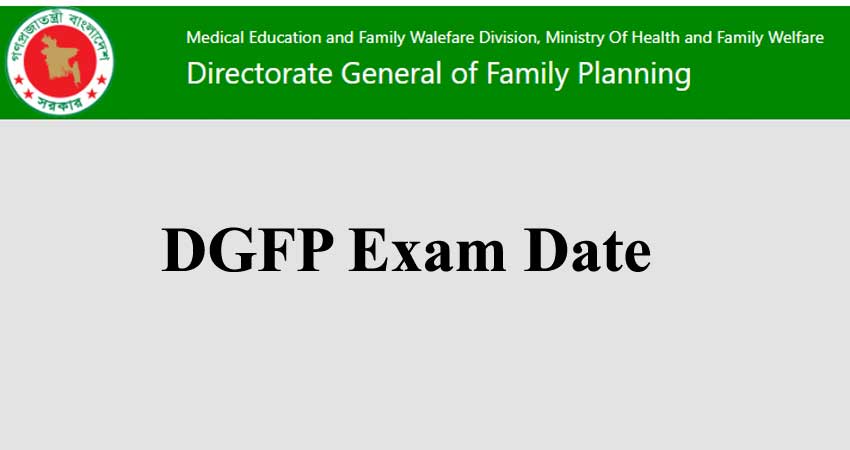 DGFP Exam Date 2023