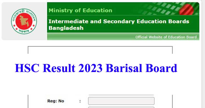 HSC Result 2023 Barisal Board
