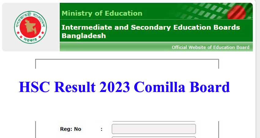 hsc result 2023 marksheet with number comilla board