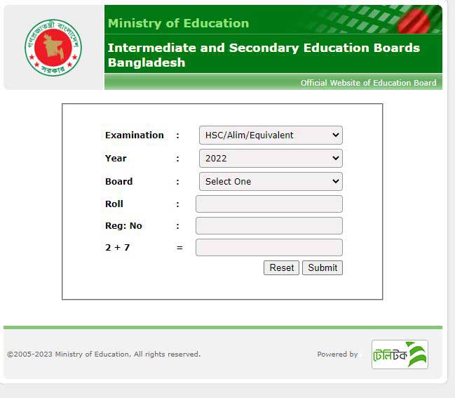 HSC Result 2023 Dhaka Board