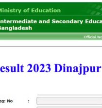 HSC Result 2023 Dinajpur Board