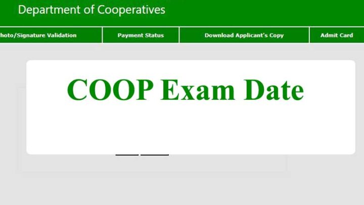 COOP Exam Date 2023