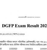 DGFP Exam Result 2023