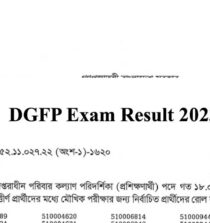 DGFP Exam Result 2023