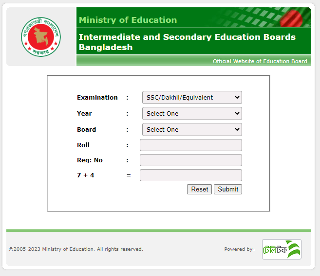 SSC Result 2023 Rajshahi Board