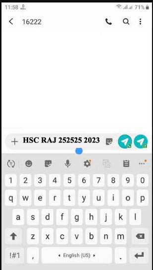 HSC Result 2023 Rajshahi Board SMS Method