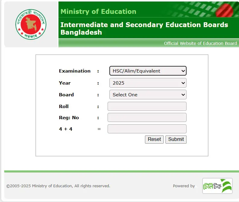 HSC Result 2025